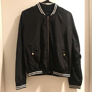 Black Bomber Jacket